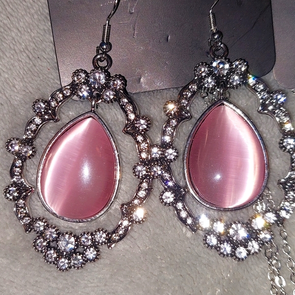 Pink Moonstone Set - Picture 5 of 8